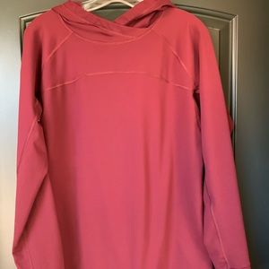 Fleece lined stretchy hoodie.